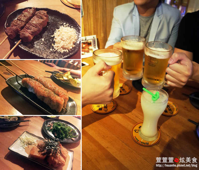 【台北】一串（串燒•酒場）。東區居酒屋 推薦鹽烤雞腿肉蔥串、和風牛肉串、明太子雞腿肉串