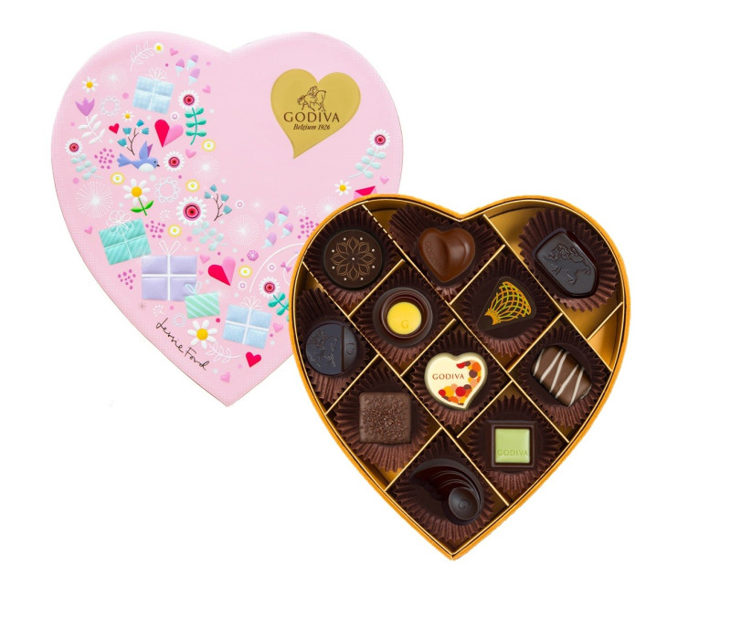 七夕情人節禮物準備了沒？GODIVA「限量心形巧克力禮盒」一起細細品嚐美好滋味吧。