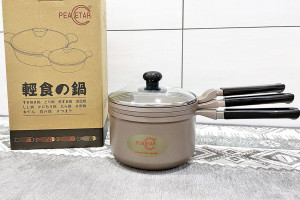 鍋具開箱│日本Peacetar 必仕達：輕食二代三入調理鍋 平底鍋+湯鍋+調理中鍋，小家庭、露營必備，好收納不占空間鍋具推薦｜澳洲原礦手工鑄造不沾鍋｜黑晶爐、電磁爐可用