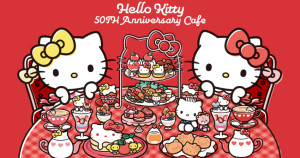 Hello Kitty50周年紀念咖啡廳期間限定登場！日本BOX cafe&space SHIBUYA109 渋谷店，享受超可愛Hello Kitty獨家菜單。