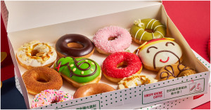 Krispy Kreme買一送一！蛇年限定甜甜圈2025開春優惠買1送1搶先看。