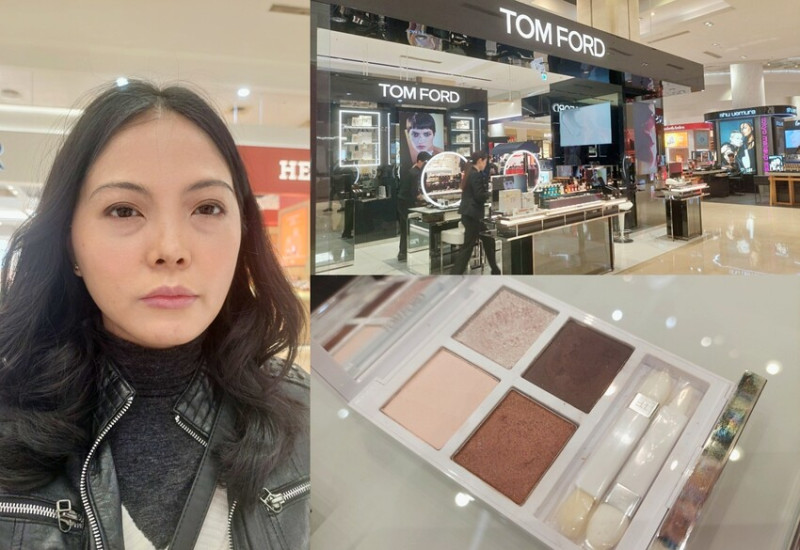 彩妝｜ 高雄漢神巨蛋TOM FORD聖誕節眼部彩妝體驗，︀聖誕閃閃迷濛的質感眼妝