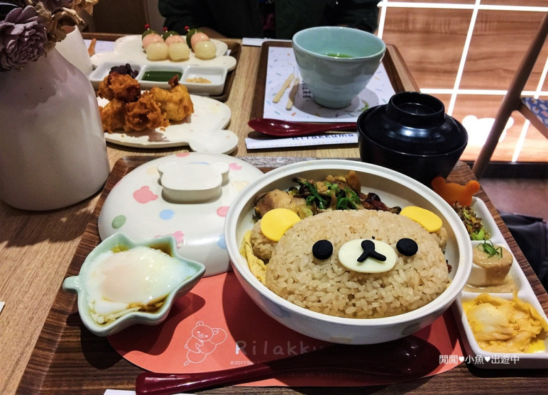 【中山站餐廳】。拉拉熊茶屋Rilakkuma Cha-Ya。日式茶屋主題餐廳, 三色花見糰子, 手刷抹茶, 捷運中山站美食(附詳細菜單)