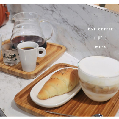 頂好名店城 χ One Coffee ▎手沖單品配上手作鹽可頌，溫暖我的午後。台中旺咖啡兄弟店 · 東區寶可夢黑盒優質咖啡