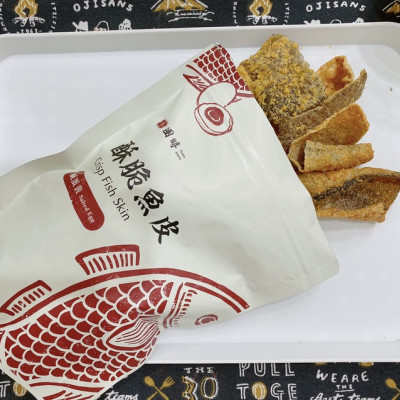 【團時酥脆系列：鹹蛋黃麻辣魚皮、青蔥酥脆魚骨】低熱量高蛋白質，享用零食無負擔