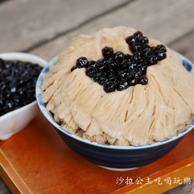 新竹城隍廟美食『芒果遇到冰』黑糖珍珠奶茶雪花冰/刨冰