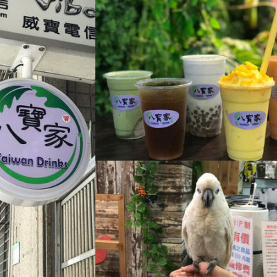 （松山）捷運站30秒！用料實在現做飲料店 快來看可愛鸚鵡八寶?！-八寶家