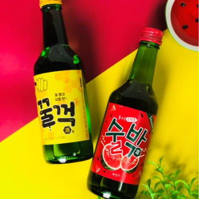 【飲品】寶海BOHAE￭爆嗨西瓜燒酒&蜂蜜燒酒 x 今夏嗨起來！韓國超夯人氣必喝燒酒，微醺的滋味，等你來體會║ 韓國燒酒、燒酒推薦